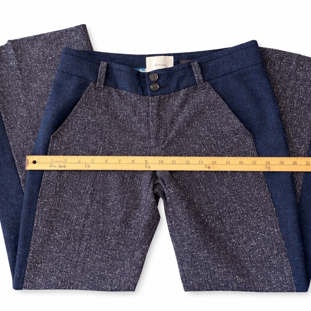 Anthropologie Elevenses Brighton Tweed Wide Leg Pants Size 4 - Picture 8 of 13